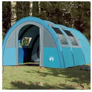 Comparateur de prix : vidaXL Vidaxl Tente De Camping Tunnel 4 Personnes Bleu Imperméable