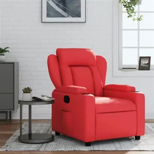 Comparateur de prix : vidaXL Vidaxl Fauteuil Inclinable Rouge Similicuir