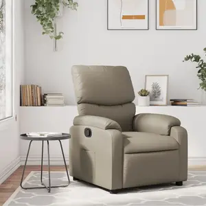 vidaXL Fauteuil inclinable Cappuccino Similicuir pas cher