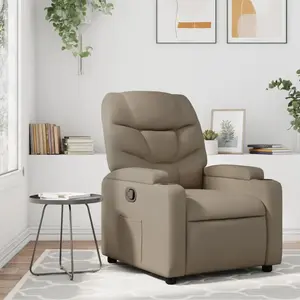 vidaXL Fauteuil inclinable Cappuccino Similicuir pas cher