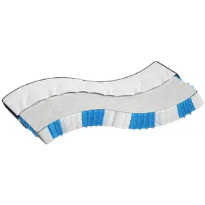 vidaXL Matelas à ressorts ensachés dureté moyenne 100x200 cm