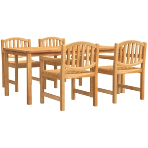 vidaXL Ensemble à manger de jardin 7 pcs Bois de teck solide pas cher