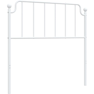 vidaXL Tête de lit métal blanc 100 cm pas cher