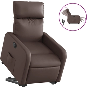 vidaXL Fauteuil inclinable marron similicuir pas cher