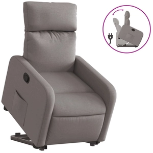 vidaXL Fauteuil inclinable taupe tissu pas cher
