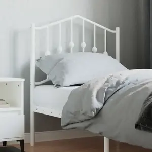 Comparateur de prix : vidaXL Tête de lit métal blanc 75 cm
