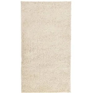 Tapis shaggy PAMPLONA poils longs moderne doré 60x110 cm vidaXL pas cher