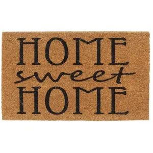 vidaXL Tapis de porte naturel 45x75 cm fibre de coco touffeté pas cher