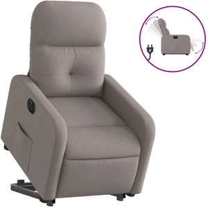 vidaXL Fauteuil inclinable taupe tissu pas cher