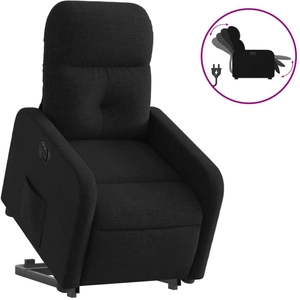 vidaXL Fauteuil inclinable électrique noir tissu pas cher