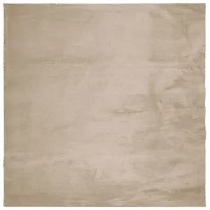 vidaXL Tapis HUARTE à poils courts doux et lavable sable 160x160 cm pas cher