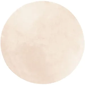 vidaXL Tapis HUARTE à poils courts doux et lavable beige Ø 80 cm pas cher