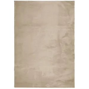 vidaXL Tapis HUARTE à poils courts doux et lavable sable 120x170 cm pas cher