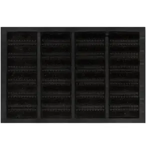 vidaXL Paillasson rectangulaire 40x60 cm caoutchouc et fibre de coco pas cher