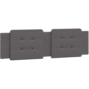 vidaXL Coussin de tête de lit gris 180 cm similicuir pas cher