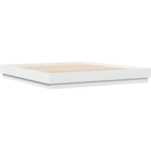 Comparateur de prix : vidaXL Cadre de lit blanc 200x200 cm bois d'ingénierie