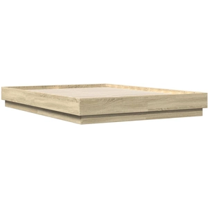vidaXL Cadre de lit chêne sonoma 160x200 cm bois d'ingénierie pas cher