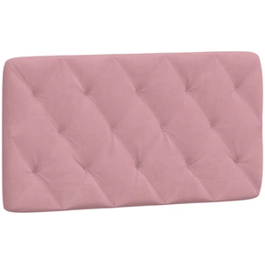 vidaXL Coussin de tête de lit rose 100 cm velours pas cher