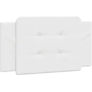 vidaXL Coussin de tête de lit blanc 100 cm similicuir pas cher