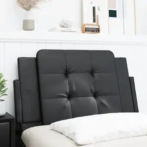 vidaXL Coussin de tête de lit noir 80 cm similicuir pas cher