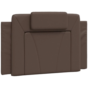 vidaXL Coussin de tête de lit marron 100 cm similicuir pas cher