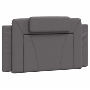 vidaXL Coussin de tête de lit gris 120 cm similicuir pas cher