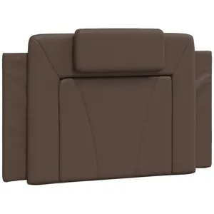 Comparateur de prix : vidaXL Coussin de tête de lit marron 90 cm similicuir