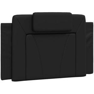 vidaXL Coussin de tête de lit noir 90 cm similicuir pas cher