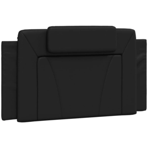 vidaXL Coussin de tête de lit noir 100 cm similicuir pas cher