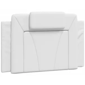vidaXL Coussin de tête de lit blanc 80 cm similicuir pas cher