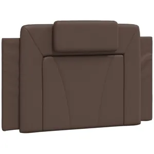 vidaXL Coussin de tête de lit marron 80 cm similicuir pas cher
