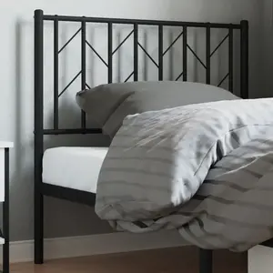 Comparateur de prix : vidaXL Tête de lit métal noir 90 cm