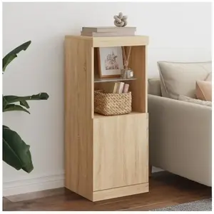Comparateur de prix : vidaXL Buffet avec lumières LED chêne sonoma 41x37x100 cm