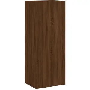 vidaXL Meuble TV mural chêne marron 40,5x30x102 cm bois d'ingénierie pas cher