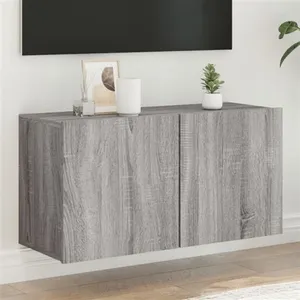 Comparateur de prix : vidaXL Meuble TV mural sonoma gris 80x30x41 cm