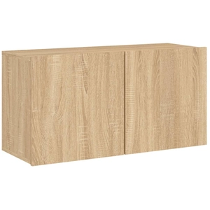 vidaXL Meuble TV mural chêne sonoma 80x30x41 cm pas cher