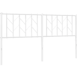 Comparateur de prix : vidaXL Tête de lit métal blanc 160 cm