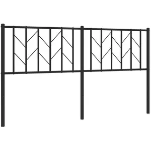 Comparateur de prix : vidaXL Tête de lit métal noir 160 cm