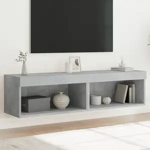 Comparateur de prix : vidaXL Meubles TV avec lumières LED 2 pcs gris béton 60x30x30 cm
