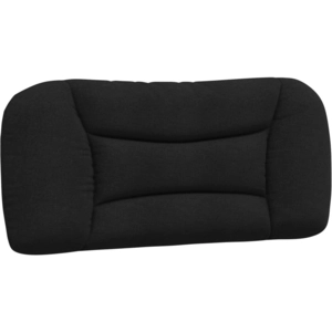 vidaXL Coussin de tête de lit noir 120 cm tissu pas cher