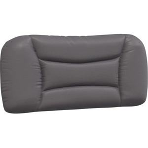 vidaXL Coussin de tête de lit gris 90 cm similicuir pas cher