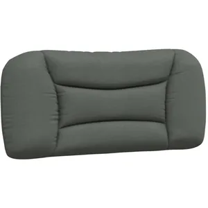 Comparateur de prix : vidaXL Coussin de tête de lit gris foncé 90 cm tissu