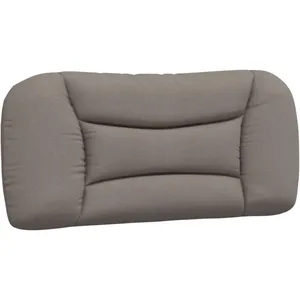vidaXL Coussin de tête de lit taupe 90 cm tissu pas cher