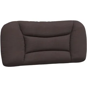 vidaXL Coussin de tête de lit marron foncé 80 cm tissu pas cher