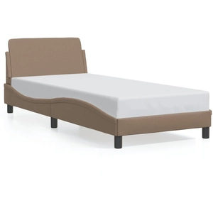 Comparateur de prix : vidaXL Cadre de lit avec tête de lit Cappuccino 80x200 cm Similicuir