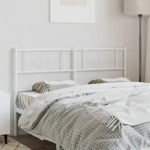Comparateur de prix : vidaXL Tête de lit métal blanc 120 cm