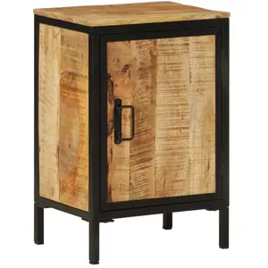 vidaXL Armoire de salle de bain 40x30x60cm bois massif manguier et fer pas cher