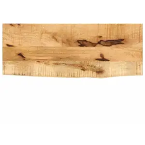 vidaXL Dessus de table 90x30x2,5 cm bord vif bois massif manguier brut pas cher