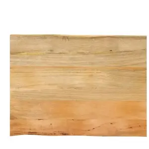 vidaXL Dessus de table 90x60x3,8 cm bord vivant bois massif manguier pas cher