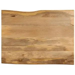 vidaXL Dessus de table 110x80x2,5 cm bord vivant bois massif manguier pas cher